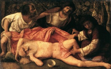 ノアの酩酊 ルネッサンス ジョバンニ・ベリーニ Oil Paintings